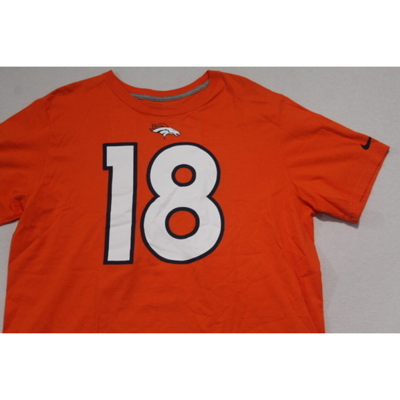 Nike Men Tee Shirt Denver Broncos Orange Peyton Manning Size XXL - Picture 3 of 10